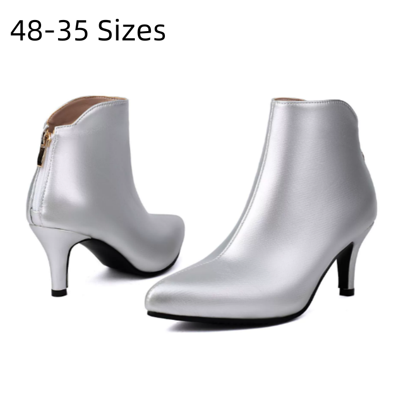 Women'S Fashion Riding Boots - 레이디 48 골드 실버 레드 얇은