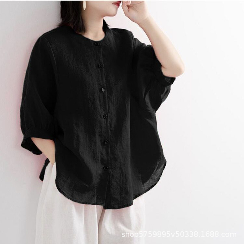 Women'S Fashion Essentials - 플러스 사이즈 여성용 솔리드 컬러 편안한