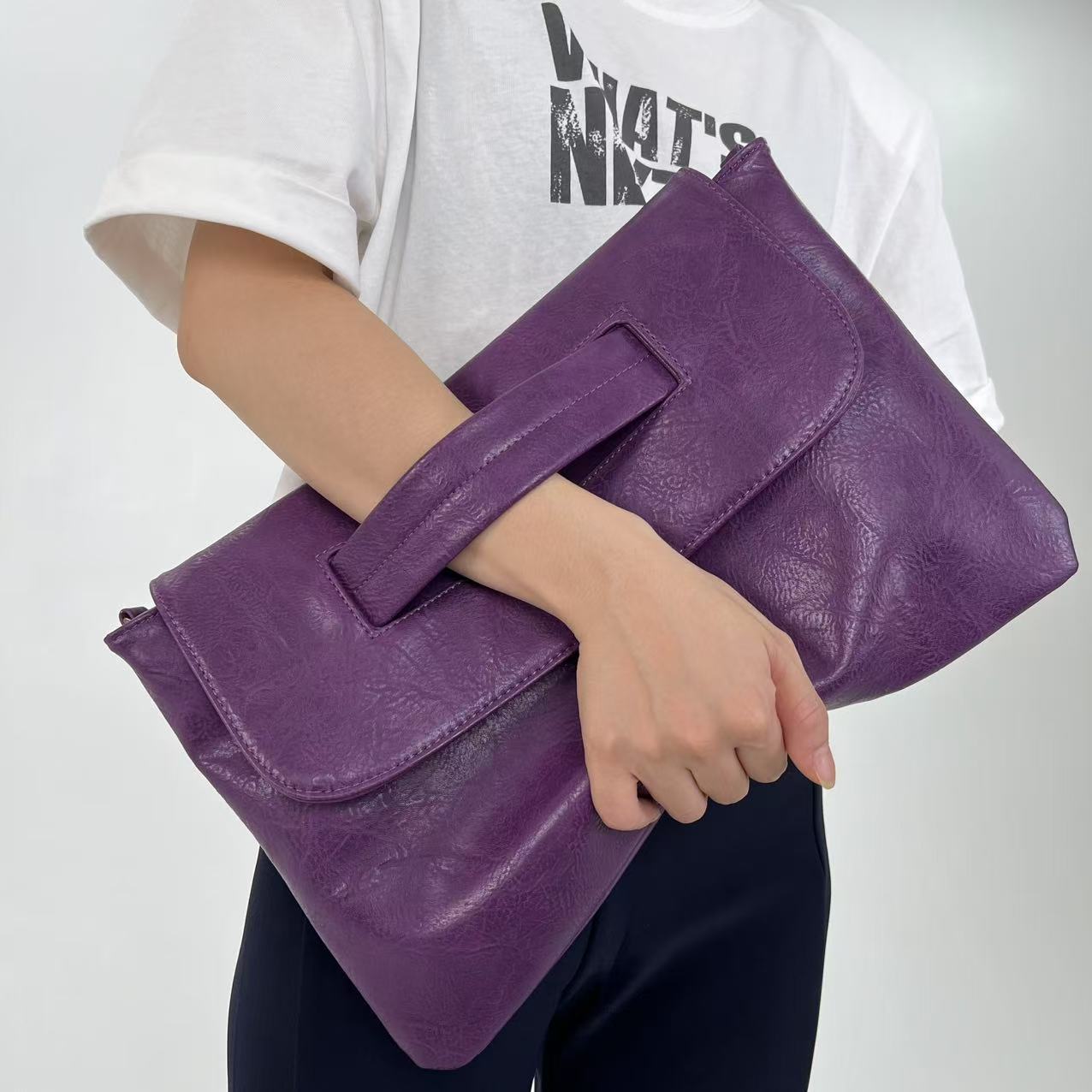 Women Fashion Gloves - 숙녀 패션 비즈니스 대용량 장갑 가방