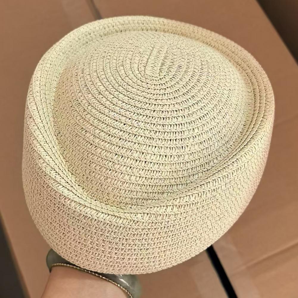 Straw Hat Summer - 프리사이즈 모자 베레모 자외선 차단 밀짚