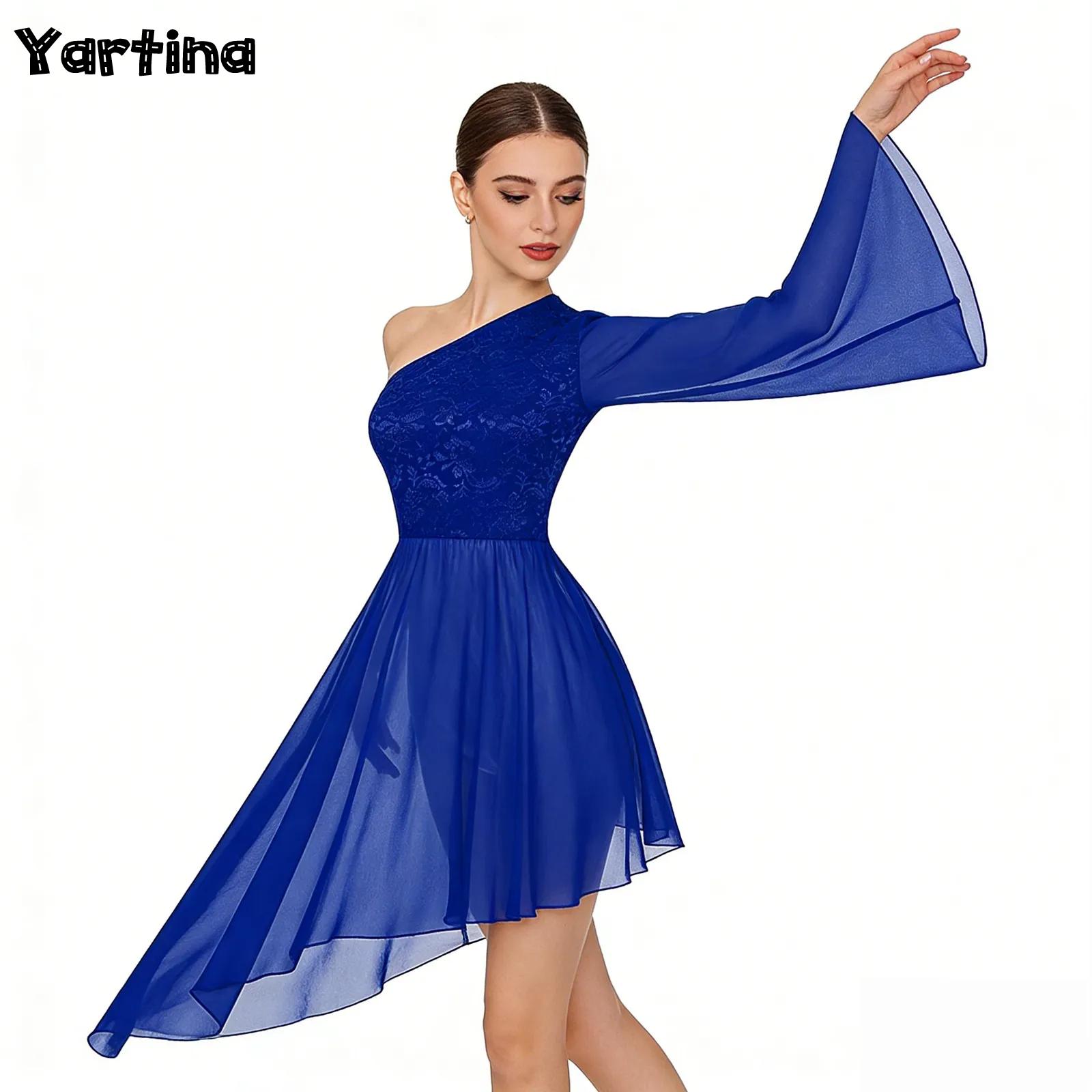 Wrap Blouse Chiffon - 여성 예배용 찬양 발레 댄스 튜닉