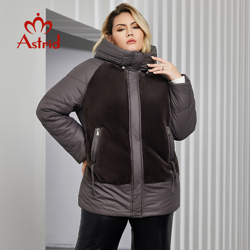 Women'S Fashion Quilted Jacket - Astrid 여성용 플러스 사이즈 겨울 재킷,