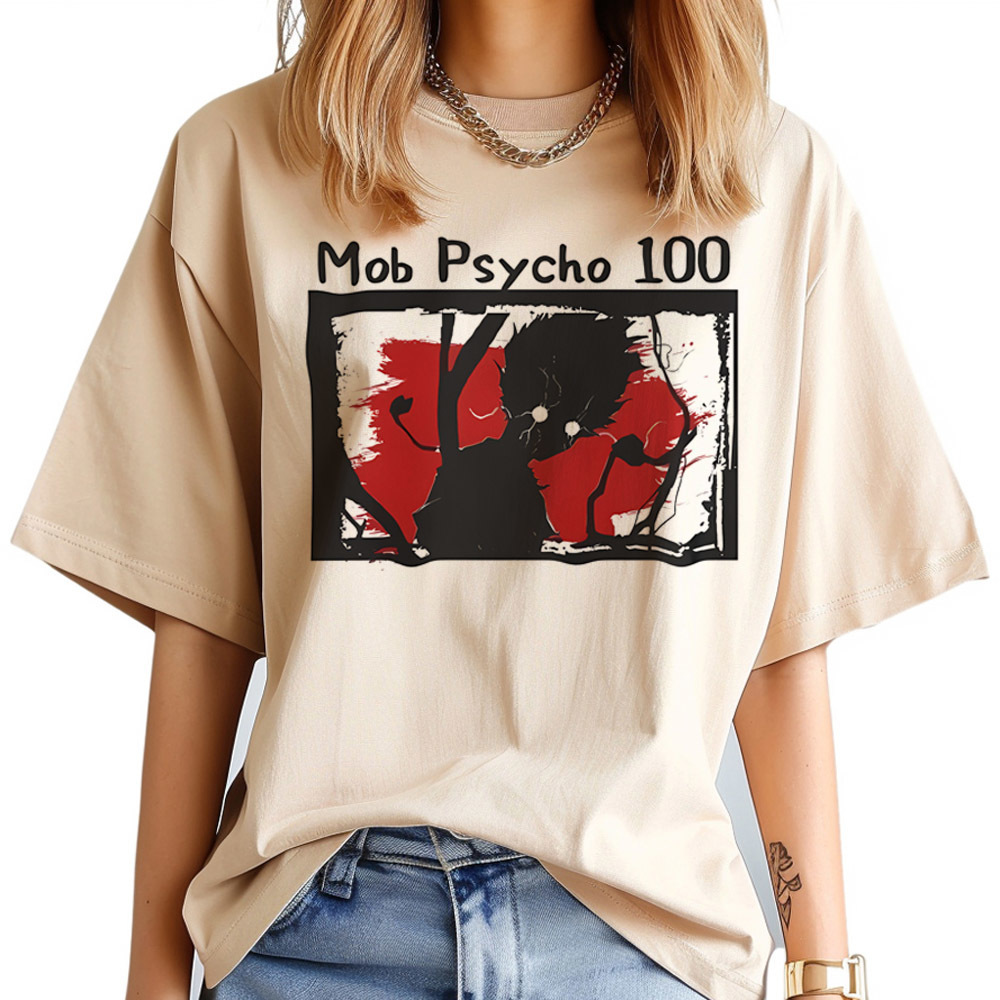 Women'S Fashion In The 80S - Mob Psycho 100 티셔츠 여성 사이키델릭