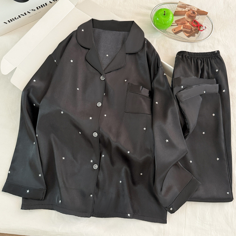 Women Fashion Simple - 여성을 위한 패셔너블한 심플 스타 블랙