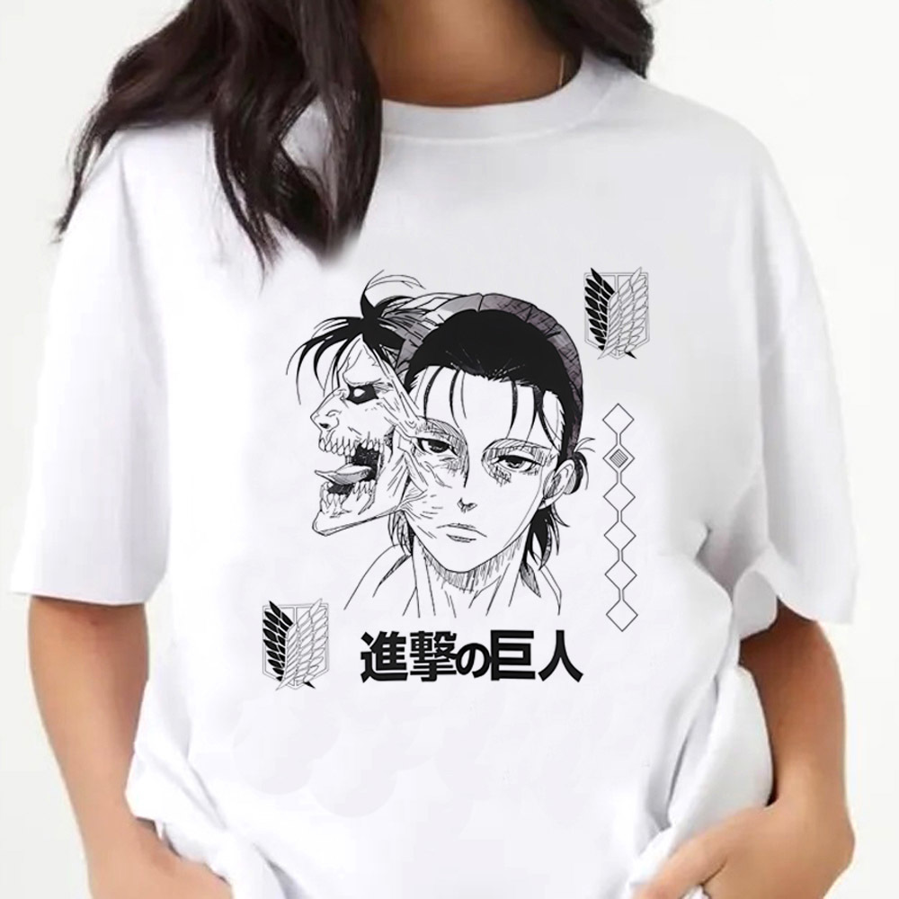 Women'S Fashion In The 80S - Attack on Titan 셔츠 femme anime