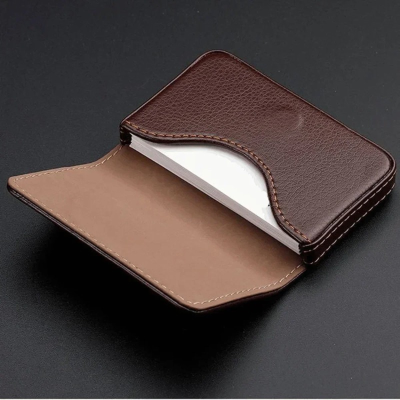 패션 사이즈 스티치 PU 가죽 신용 카드 홀더, 남녀공 - Women Fashion Visiting Card 리뷰 및 가격