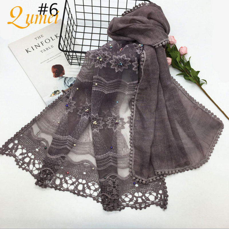 5 pcs qumei 레이스 스티치 이슬람 스카프 여성 - Women'S Fashion Essentials 리뷰 및 가격