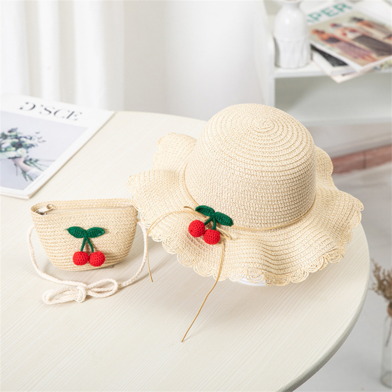 여아용 밀짚모자 2-7세 어린이 햇빛가리개 모자 가방  - Straw Hat Summer 리뷰 및 가격
