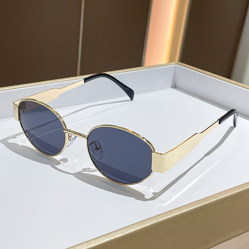 여성용 트렌디한 라운드 프레임 메탈 선글라스, 패셔너블 - Women'S Fashion Eyewear 리뷰 및 가격