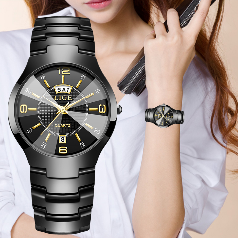 LIGE 패션 우아한 여성용 손목시계 럭셔리 세라믹 스 - Women Fashion Simple 리뷰 및 가격