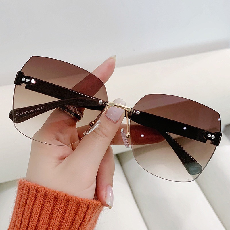 빈티지 무테 선글라스 여성용 그라데이션 선글라스 여름용 - Women'S Fashion Eyewear 리뷰 및 가격