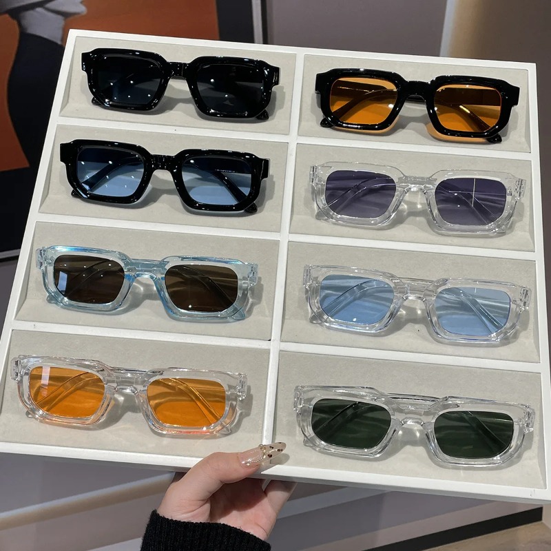 새로운 핫셀링 사각형 스몰 프레임 레트로 패션 선글라스 - Women'S Fashion Eyewear 리뷰 및 가격