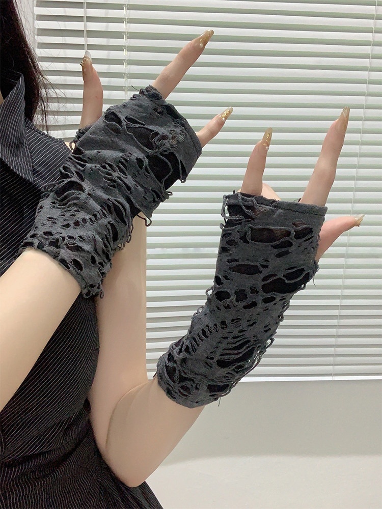 유에치우 걸즈 알트 패션 립드 메쉬 자외선 차단 팔토시 - Women Fashion Gloves 리뷰 및 가격