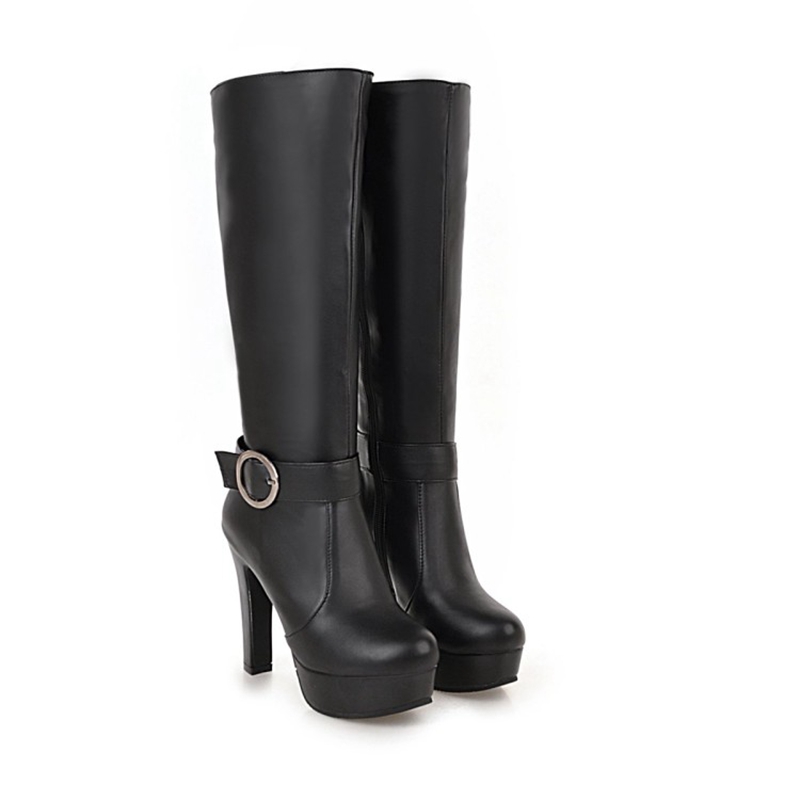 여성용 니하이 부츠 가을 겨울 신상 하이힐 라운드 토  - Women'S Fashion Riding Boots 리뷰 및 가격