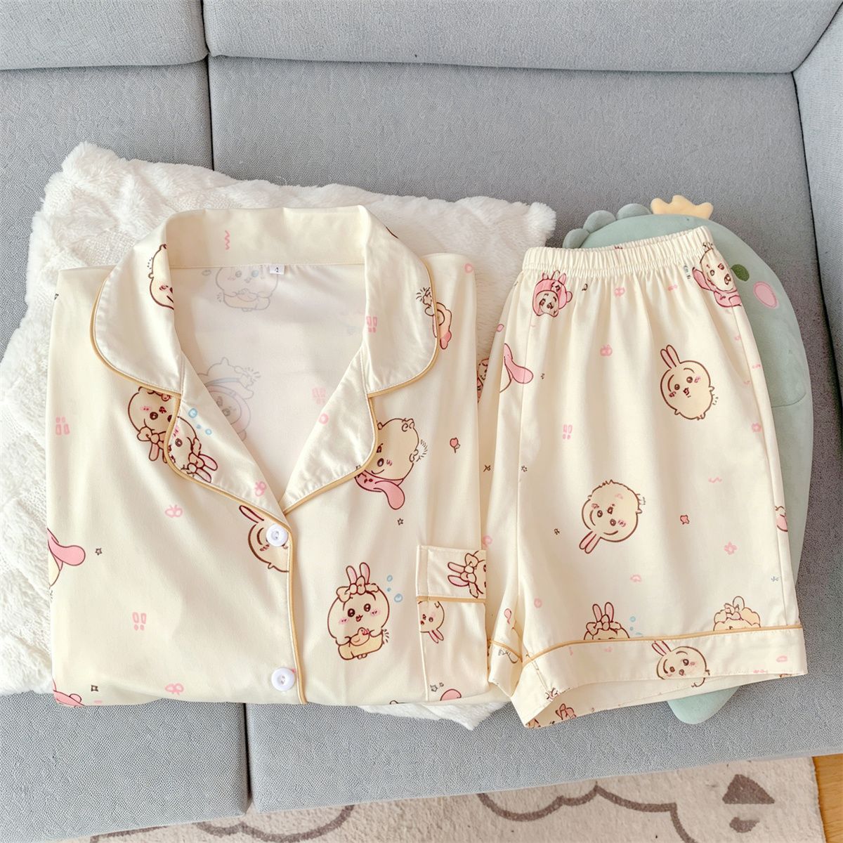 Kawaii Usag Chiikawa 여성 여름 잠옷  - Women'S Fashion Pajamas 리뷰 및 가격