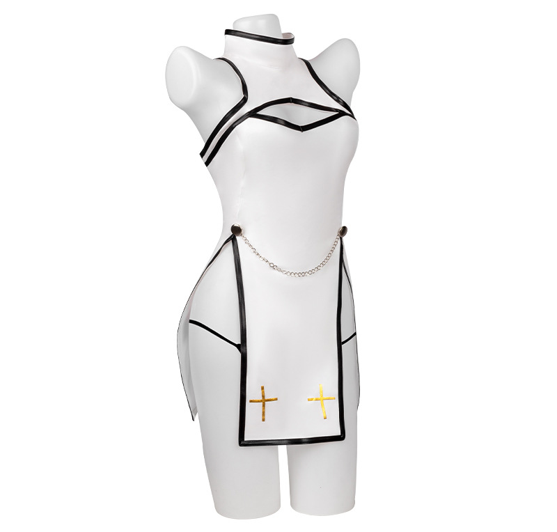 게임 세례사제 코스프레 의상 수녀복 스트레치 탈부착 가 - Bodycon Dress Women 리뷰 및 가격