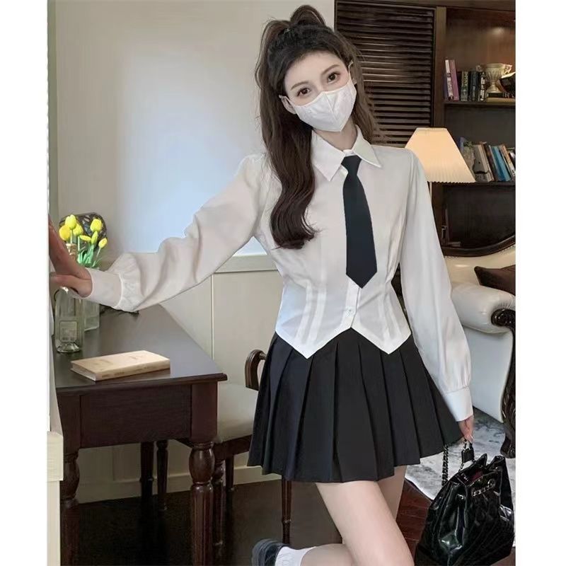 2000년대 화이트 긴 소매 빈티지 셔츠 여성 슬림 튜 - Wrap Blouse Chiffon 리뷰 및 가격