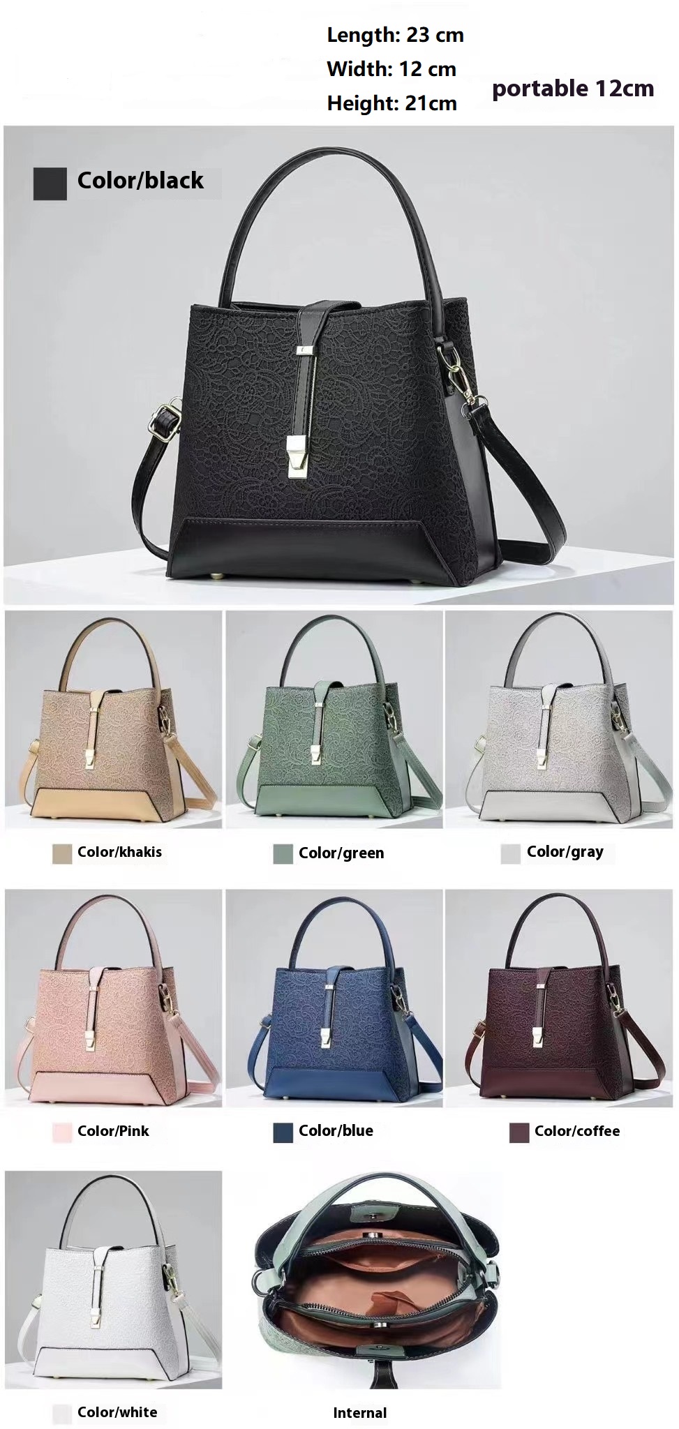 새로운 럭셔리 토트 백 가죽 품위있는 핸드백 전문 숄더 - Women'S Fashion Business Casual 리뷰 및 가격