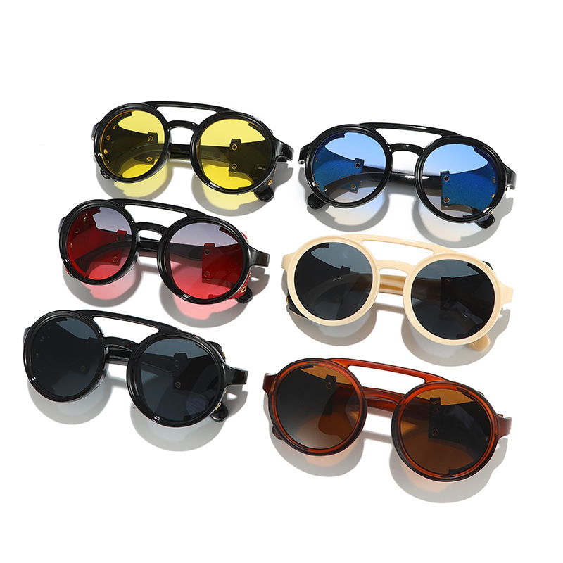 레트로 자외선 차단 선글라스 남녀 가죽 원형 안경 빈티 - Women'S Fashion Eyewear 리뷰 및 가격