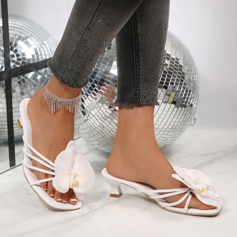 2026 패션 플라워 데코 캐주얼 여성용 힐드 뮬 패션 - Women Fashion Simple 리뷰 및 가격