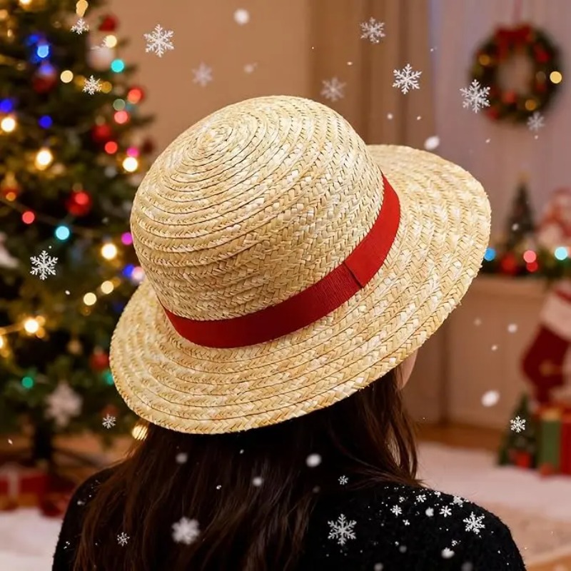 31cm/35CM 새로운 밀짚 모자 축제 파티 코스프레 - Straw Hat Summer 리뷰 및 가격