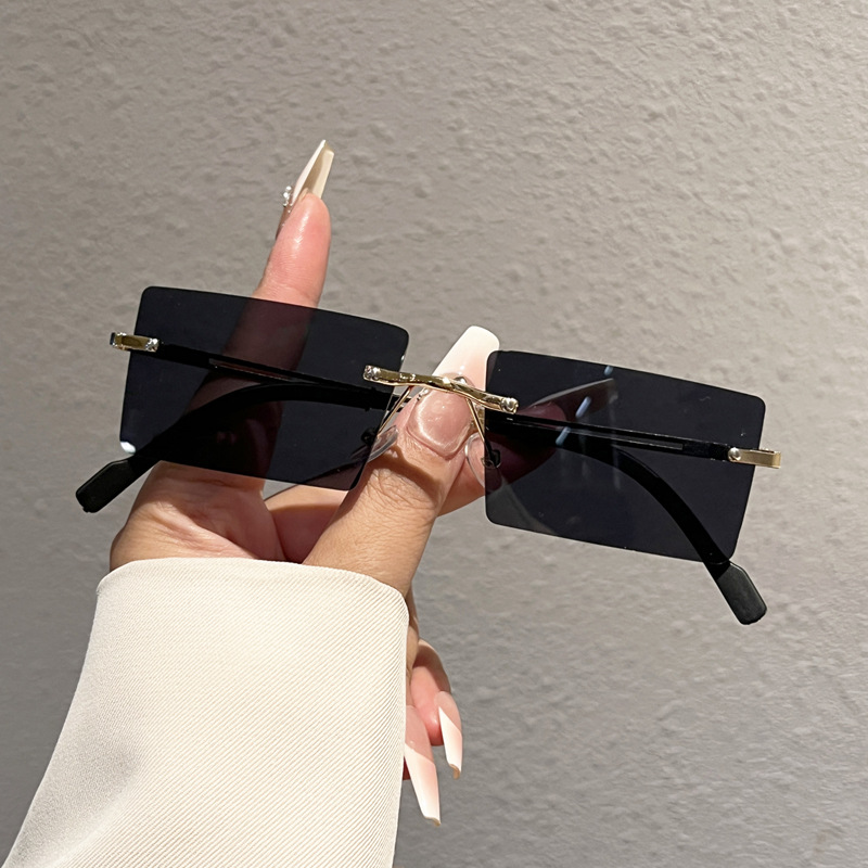 패션 무테 사각형 선글라스 인기 여성 남성용 선글라스  - Women'S Fashion Eyewear 리뷰 및 가격