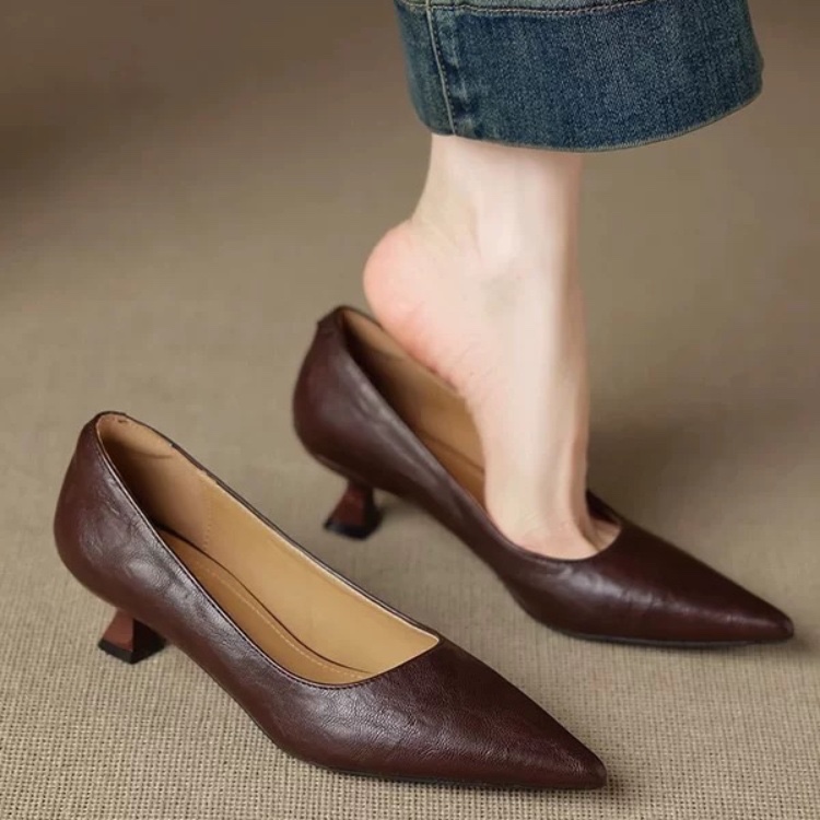 심플 스틸레토 싱글 슈즈 가을 패션 스웨이드 슬립온 미 - Women Fashion Simple 리뷰 및 가격