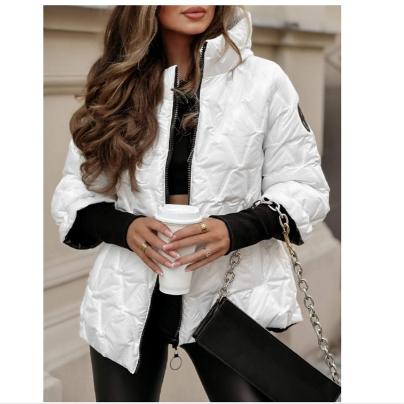 여성용 스트리트 패션 후드 퀼팅 코트 재킷 2025 겨 - Women'S Fashion Quilted Jacket 리뷰 및 가격