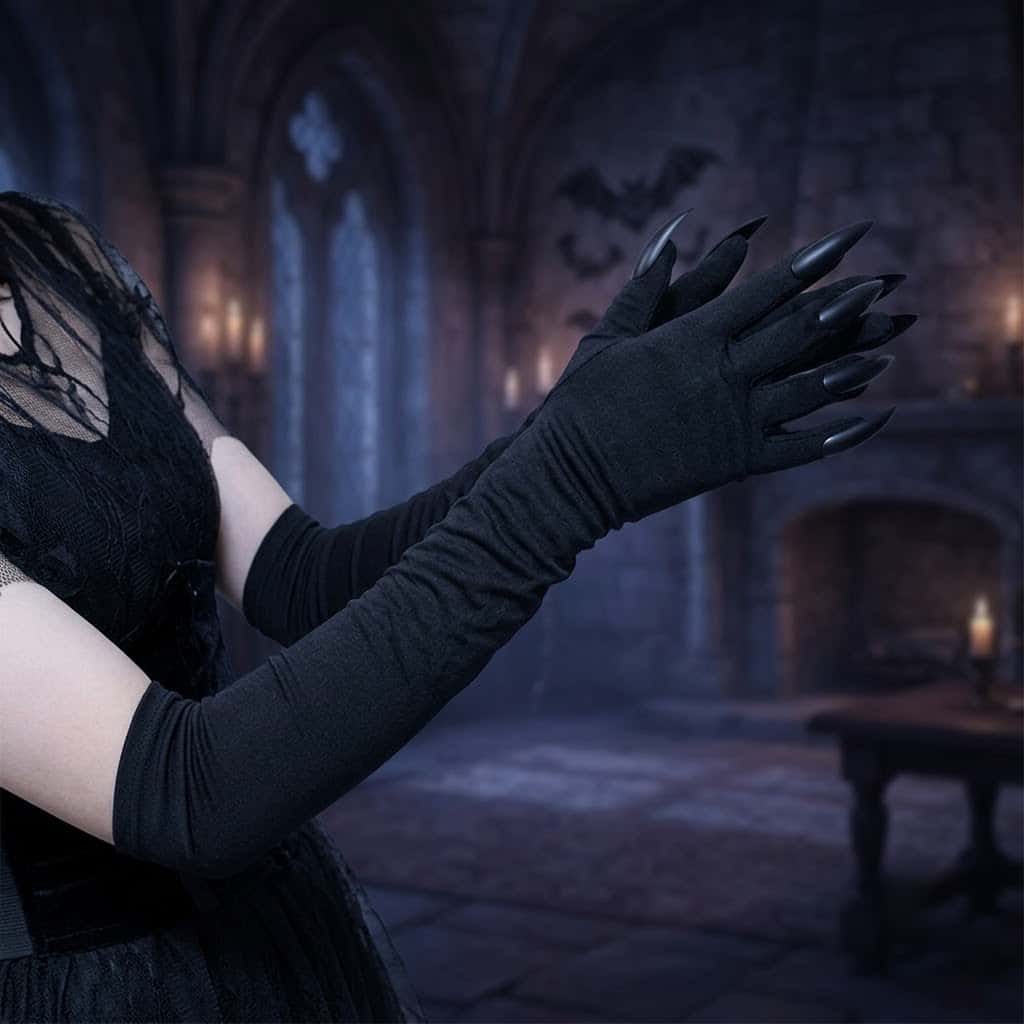 2026 문걸 Y2K 고딕 롱 고스트 클로 핸드 슬리브 - Women Fashion Gloves 리뷰 및 가격