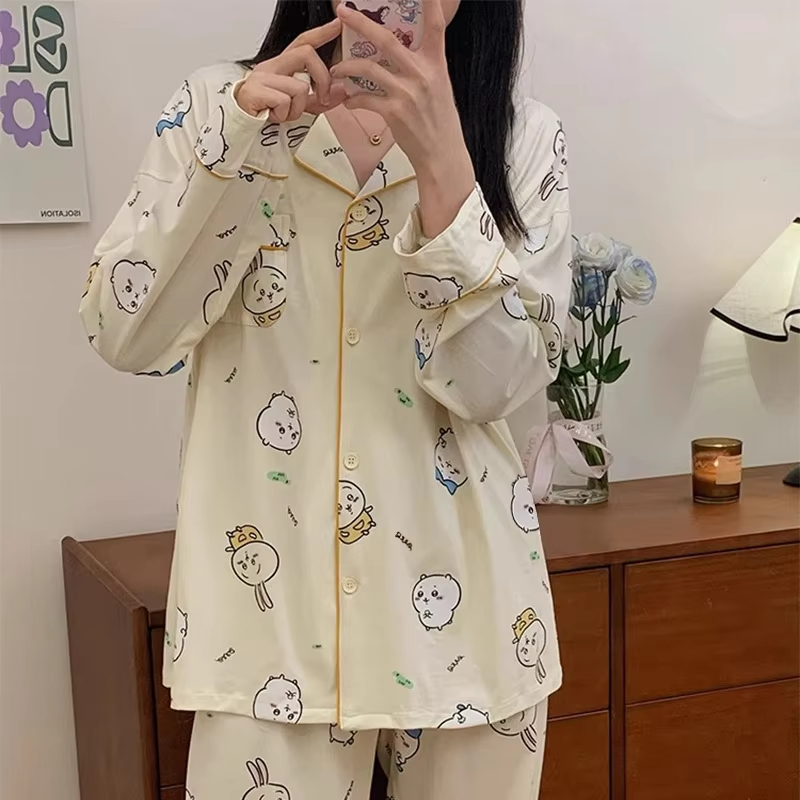 카와이 치이카와 여성용 잠옷 홈웨어 세트 일본 스타일  - Women'S Fashion Pajamas 리뷰 및 가격