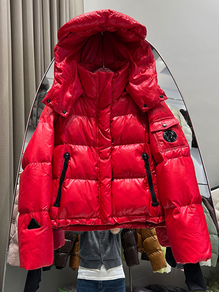 여성용 따뜻한 90% 화이트 덕 다운 코트, 대비 색상 - Women'S Fashion Quilted Jacket 리뷰 및 가격
