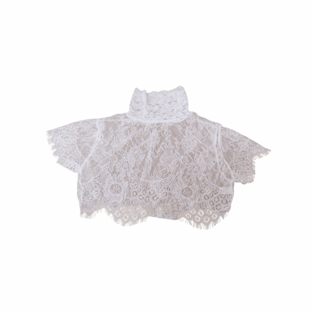 숄 랩 탈부착 가능한 가짜 칼라 자수 시폰 크로셰 블라 - Wrap Blouse Chiffon 리뷰 및 가격