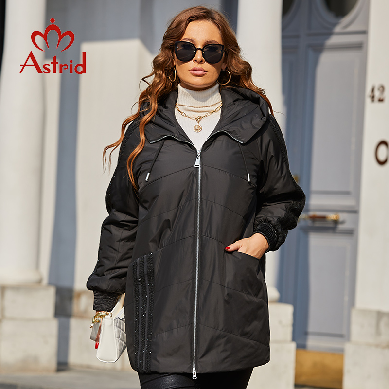 Astrid-파카 플러스 사이즈 패딩 코트 후드 패션  - Women'S Fashion Quilted Jacket 리뷰 및 가격