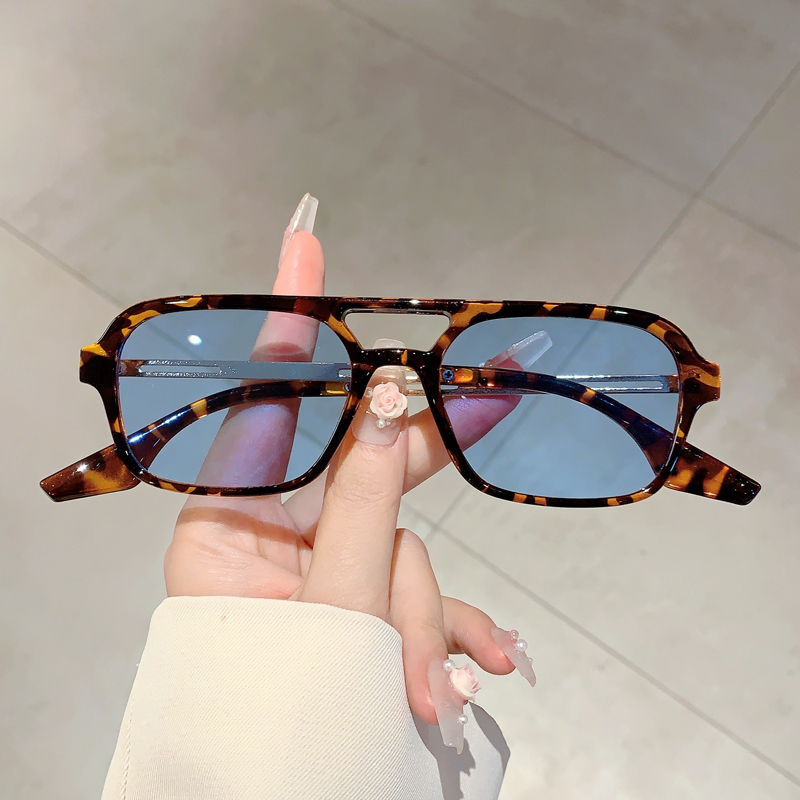 트렌디한 여성용 더블 빔 선글라스, 사각형 여름용 선글 - Women'S Fashion Eyewear 리뷰 및 가격