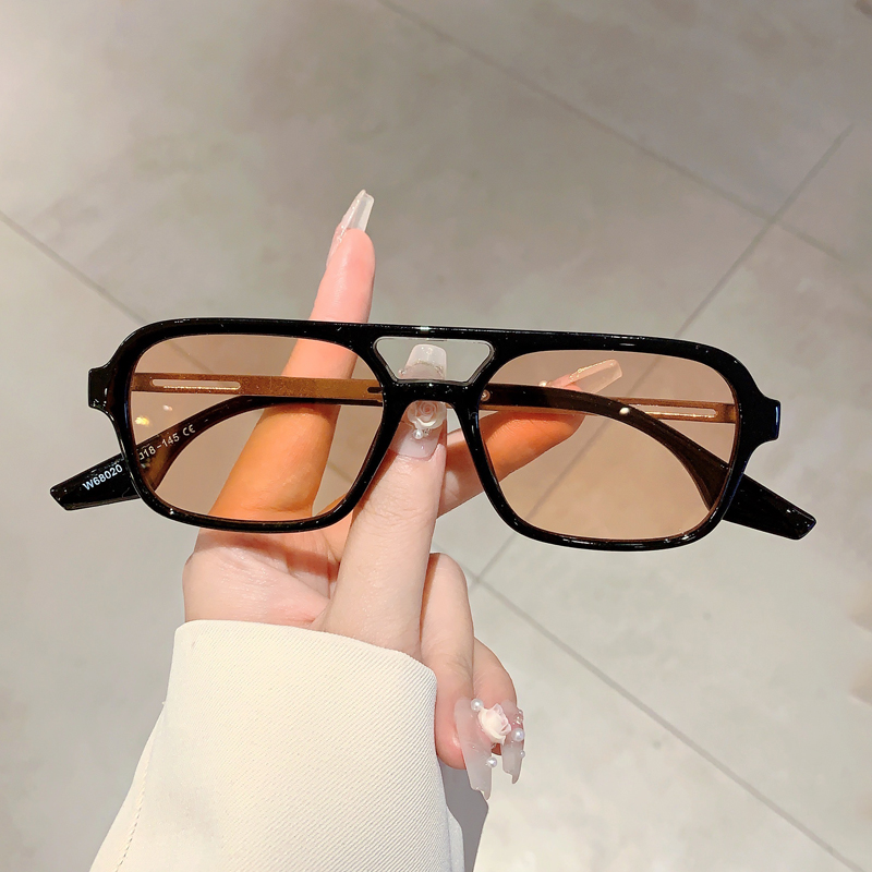 트렌디한 여성용 더블 빔 선글라스, 사각형 여름용 선글 - Women'S Fashion Eyewear 리뷰 및 가격