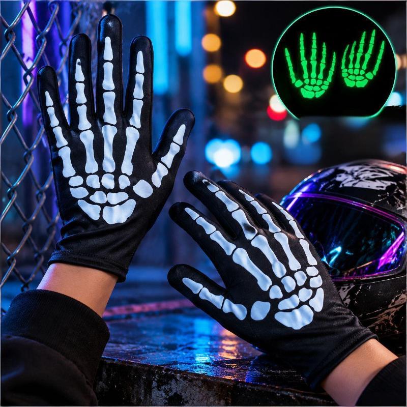 남성과 여성을 위한 핫한 성인 스타일 풀핑거 스켈레톤  - Women Fashion Gloves 리뷰 및 가격
