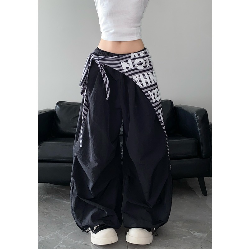여성용 Y2K 파라슈트 팬츠 레이어드 디자인 탈부착 스 - Women'S Fashion Utility Pants 리뷰 및 가격