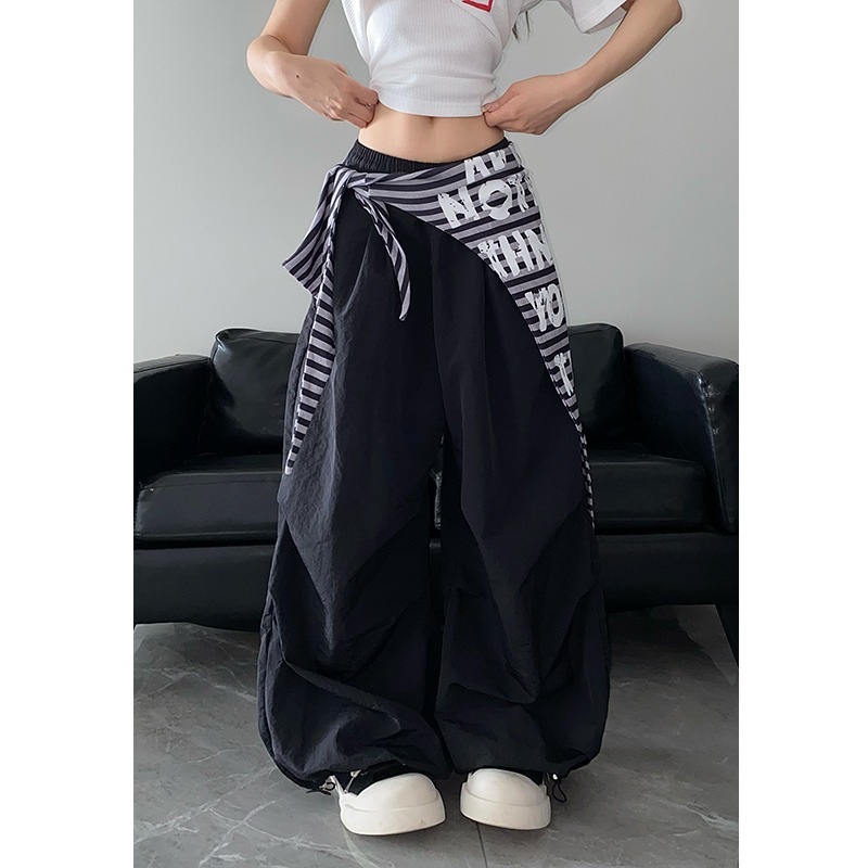 여성용 Y2K 파라슈트 팬츠 레이어드 디자인 탈부착 스 - Women'S Fashion Utility Pants 리뷰 및 가격