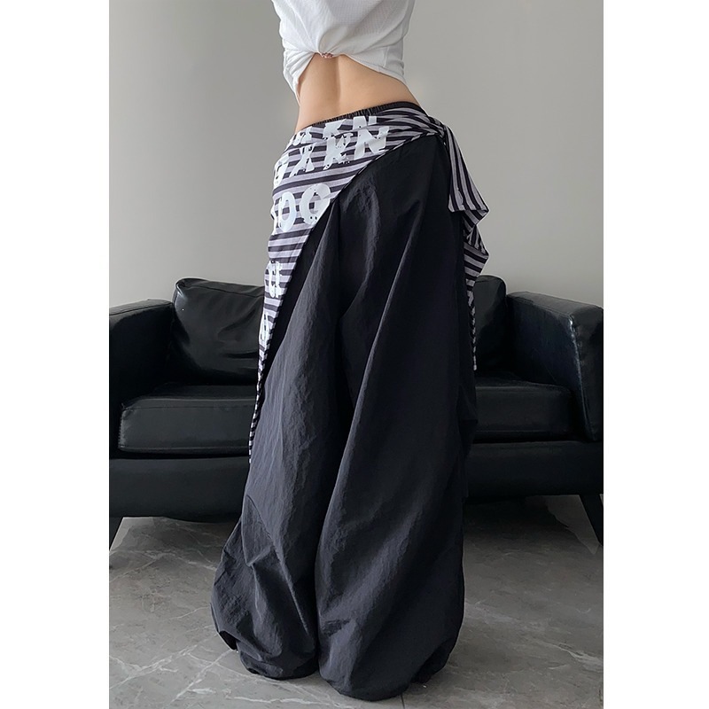 여성용 Y2K 파라슈트 팬츠 레이어드 디자인 탈부착 스 - Women'S Fashion Utility Pants 리뷰 및 가격
