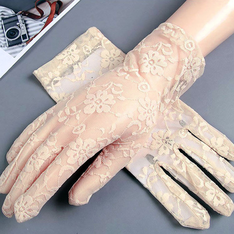 여성 장갑 여름 짧은 레이스 통기성 얇은 스타일 부드러 - Women Fashion Gloves 리뷰 및 가격