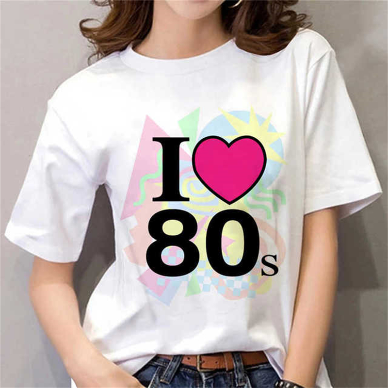 80년대 여성용 티셔츠 여성용 블랙/화이트 짧은 슬립  - Women'S Fashion In The 80S 리뷰 및 가격
