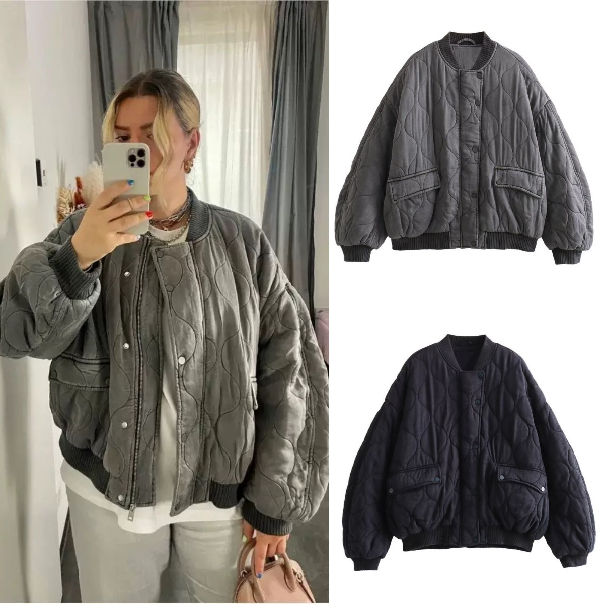 2025년 여성용 신상 빈티지 워싱 레트로 라이오셀 누 - Women'S Fashion Quilted Jacket 리뷰 및 가격