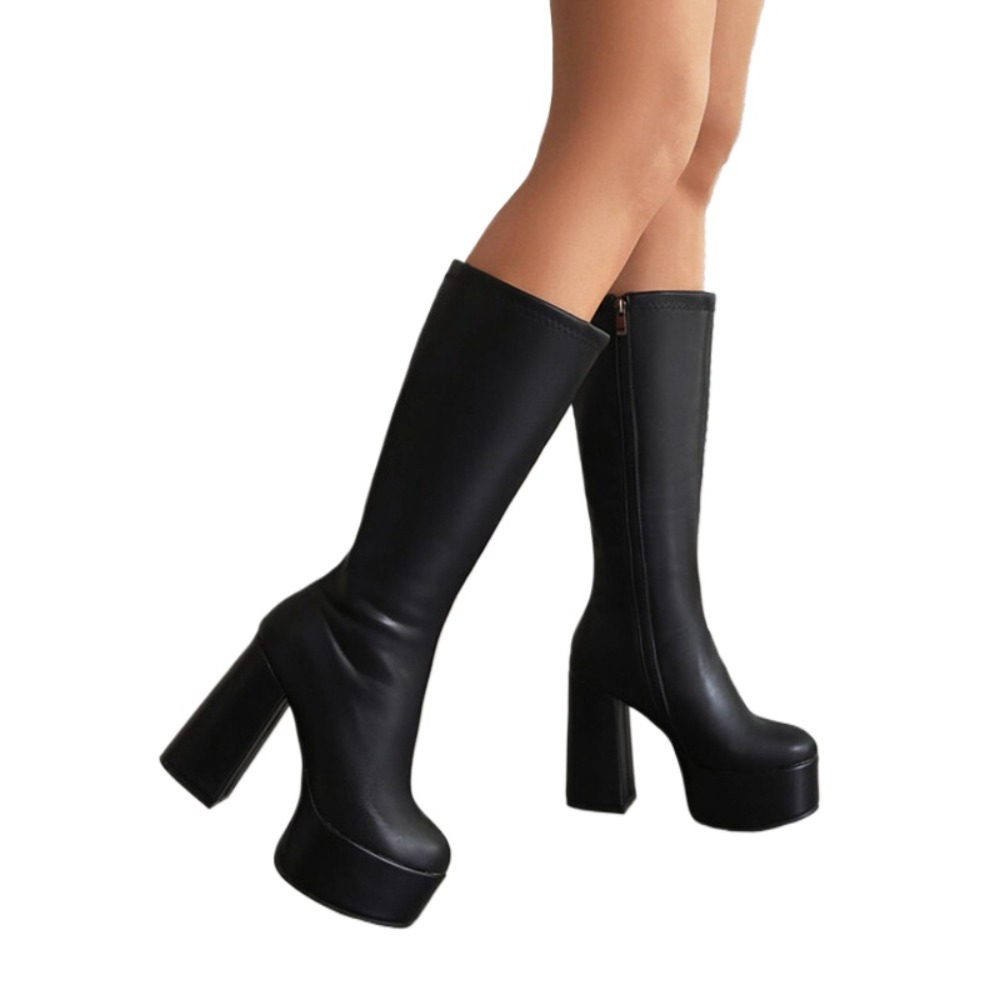 BLXQPYT 무릎 높이 부츠 여성 패션 라운드 토 두 - Women'S Fashion Riding Boots 리뷰 및 가격