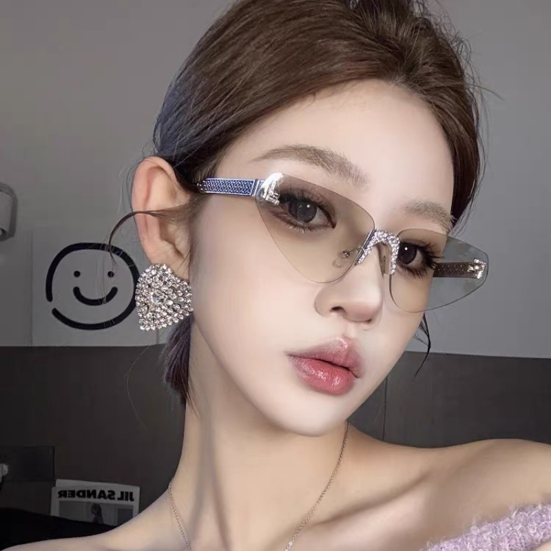 여성용 섹시 캣아이 무테 라인스톤 선글라스 명품 브랜드 - Women'S Fashion Reading Glasses 리뷰 및 가격