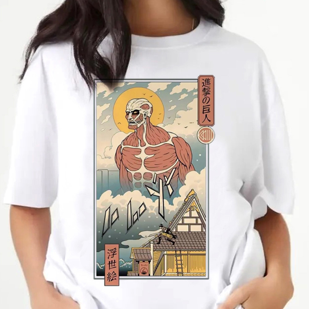 Attack on Titan 셔츠 femme anime - Women'S Fashion In The 80S 리뷰 및 가격