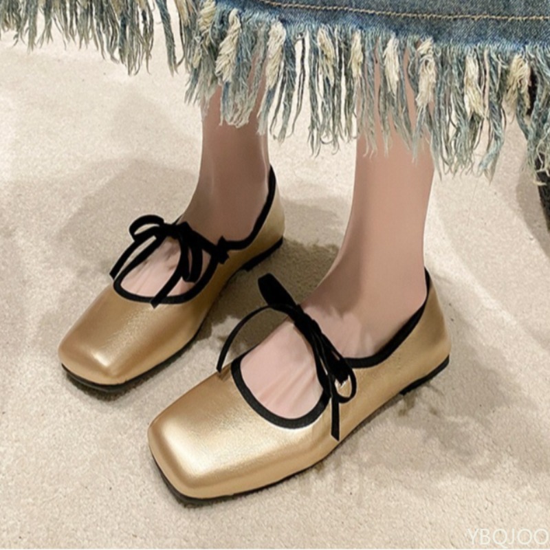 봄 여름 신상 심플하고 편안한 단색 단화 실버 낮은 굽 - Women Fashion Simple 리뷰 및 가격