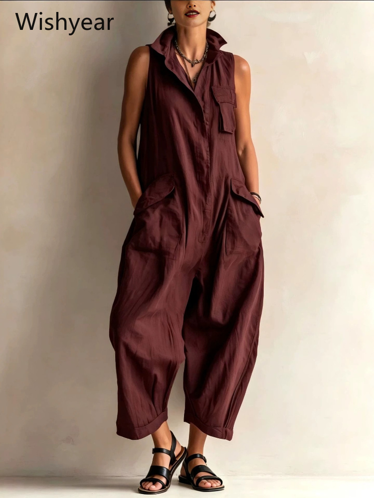 여성 패션 유틸리티 점프수트 네이비 블루 민소매 칼라  - Women'S Fashion Utility Pants 리뷰 및 가격