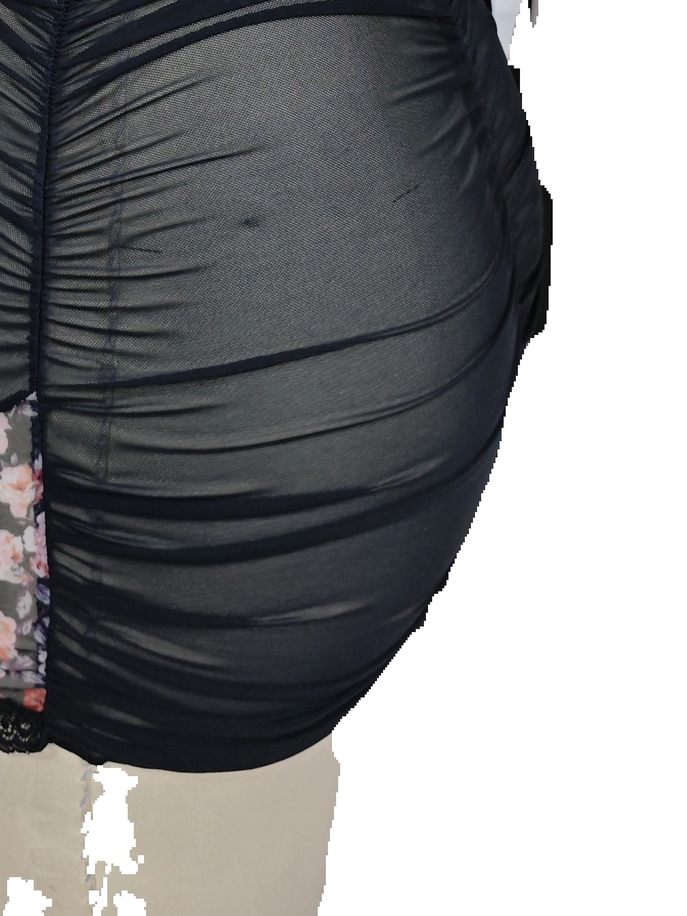 여성 레이스 란제리 드레스 러플 스파게티 스트랩 루치드 - Bodycon Dress Women 리뷰 및 가격