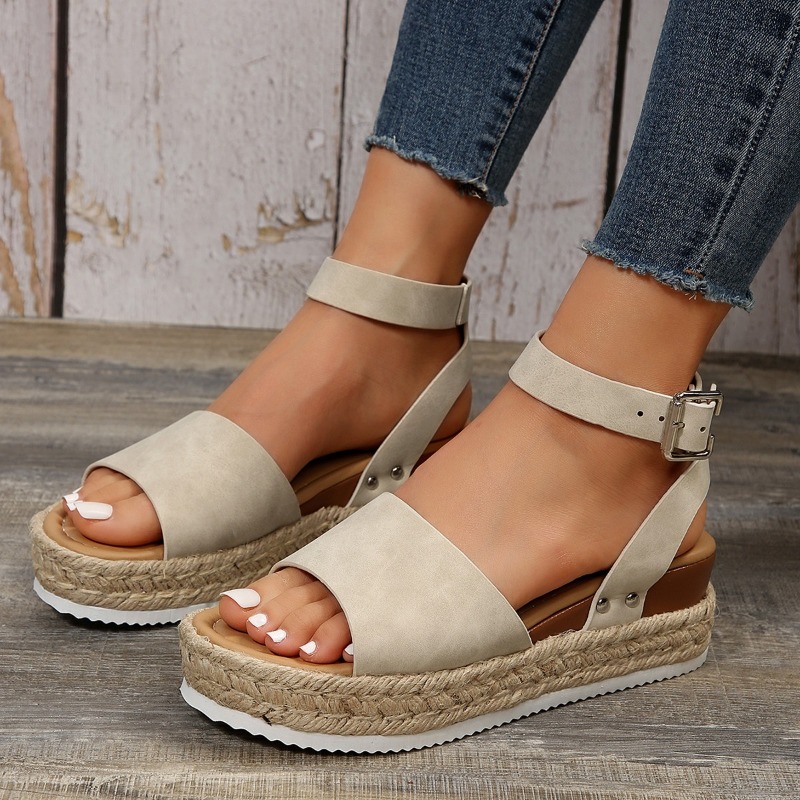 2026 새로운 트렌디한 심플 스타일 웨지 여성 샌들  - Women Fashion Simple 리뷰 및 가격