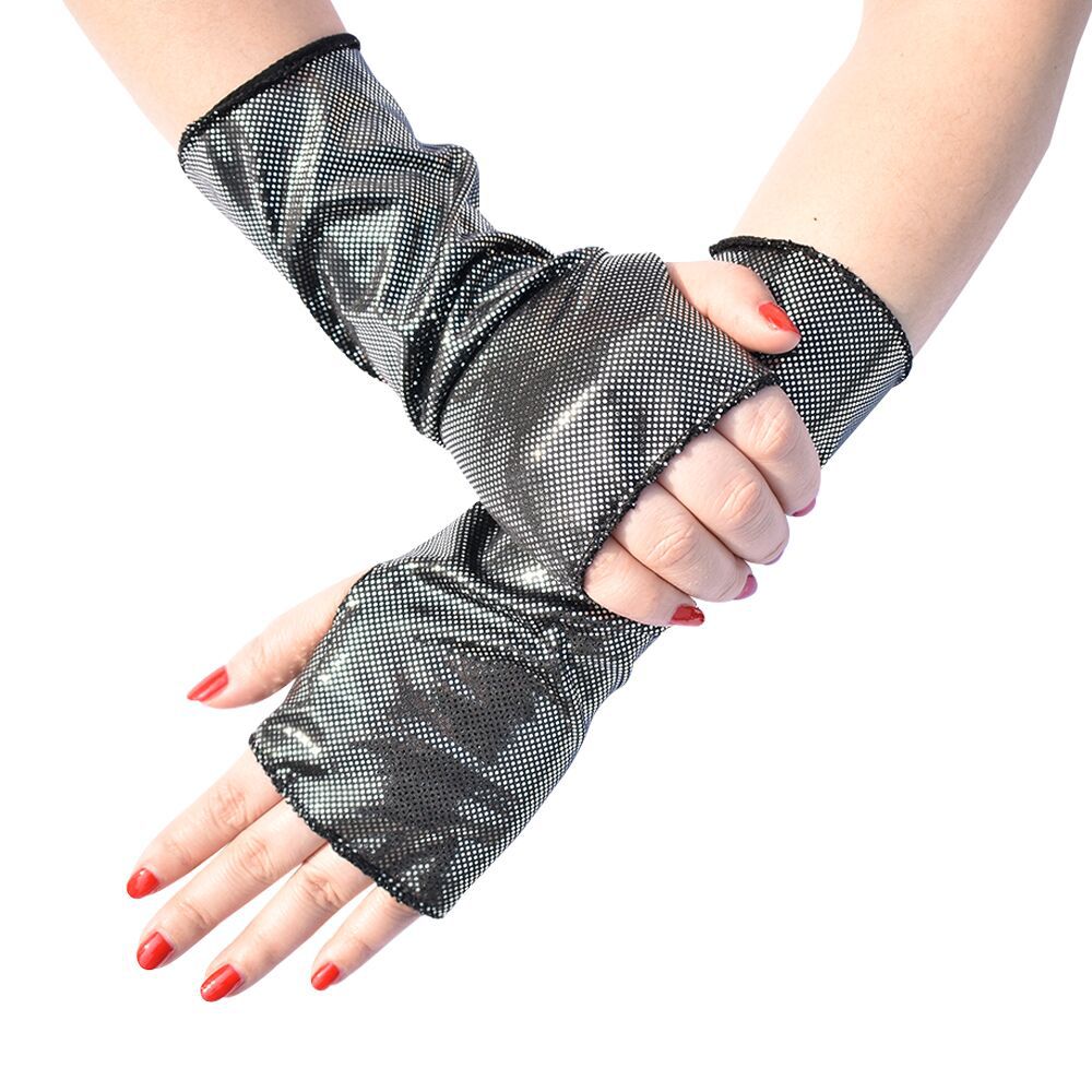 1 쌍 여성용 가짜 특허 가죽 펑크 고딕 스타일 짧은  - Women Fashion Gloves 리뷰 및 가격